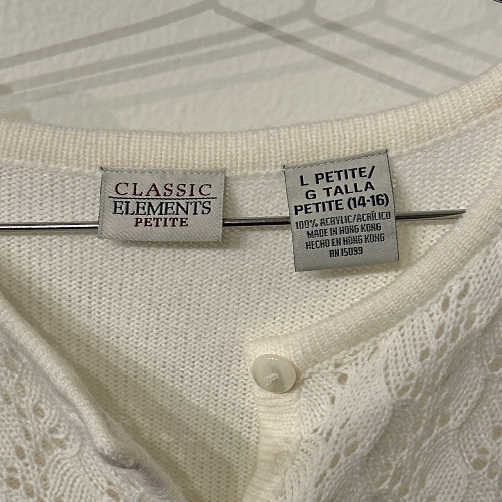 VTG delicate knit Lace Women's cardigan - Picture 6 of 9